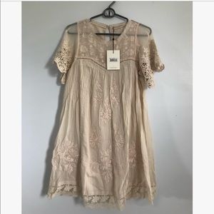 maggie embroidered tunic dress